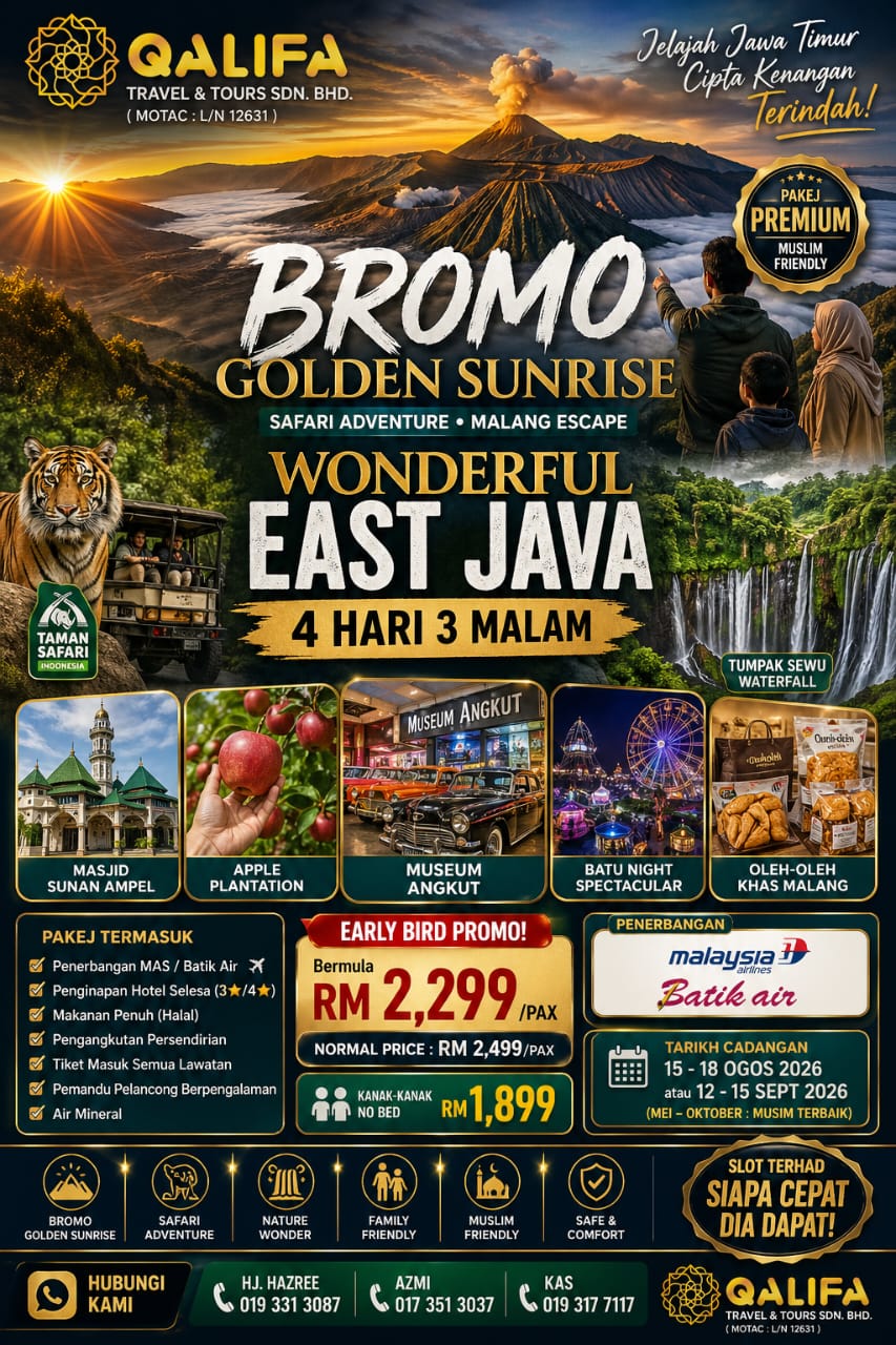 Poster Qalifa Wonderful East Java 4H3M